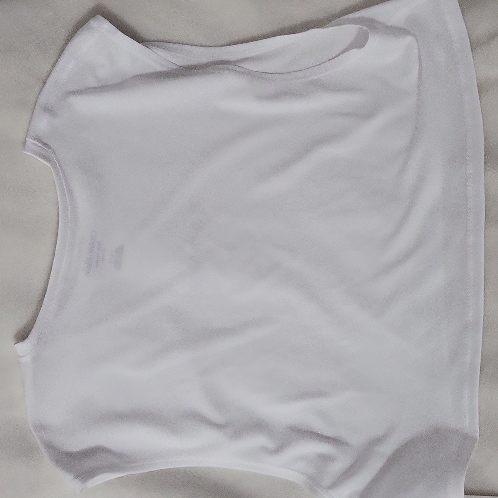 Calvin Klein Men's White Muscle Tee - Picture 6 of 7